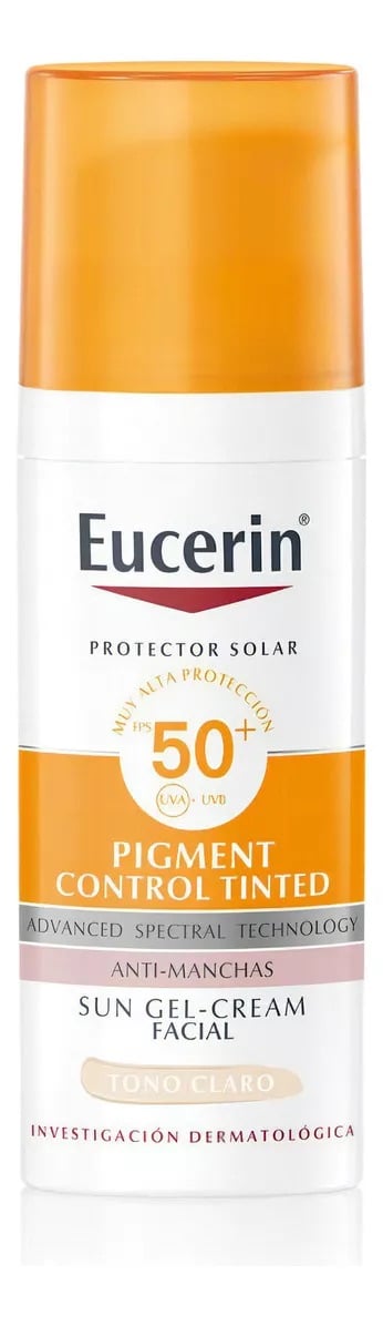 BLOQUEADOR ROSTRO Y CUELLO EUCERIN 50 ML ANTI - MANCHAS PIGMENT CONTROL CLARO - 1