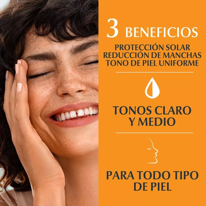 CREMA ROSTRO Y CUELLO EUCERIN SPF 50 50 ML SOLAR ANTI- MANCHAS PIGMENT CONTROL COLOR TONO MEDIO - 4