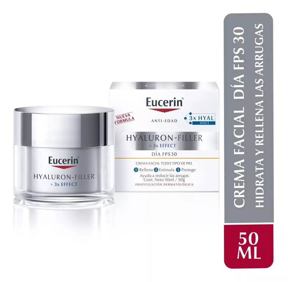 HIDRATANTE ROSTRO Y CUELLO EUCERIN SPF 30 50 ML HYALURON FILLER DÍA - 1