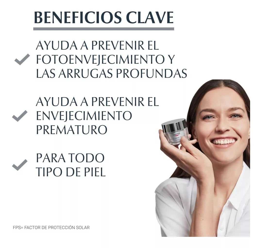 HIDRATANTE ROSTRO Y CUELLO EUCERIN SPF 30 50 ML HYALURON FILLER DÍA - 2