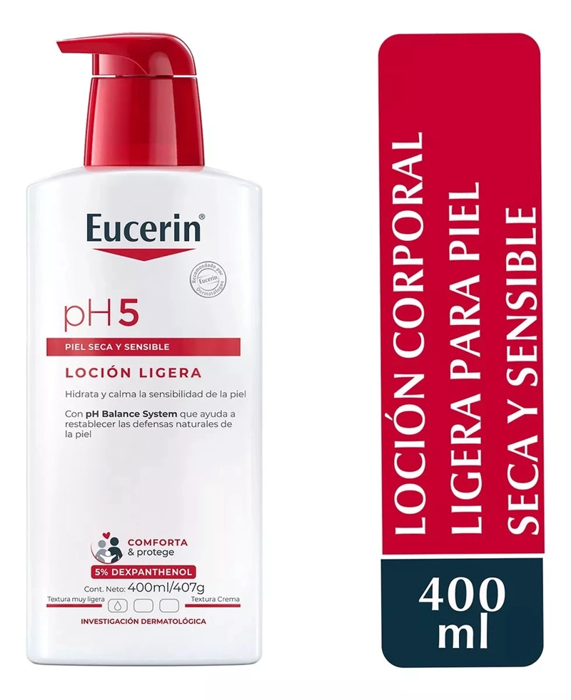 LOCIÓN CUERPO EUCERIN 400 ML PH5 HIDRATANTE PIEL SECA Y SENSIBLE - 1