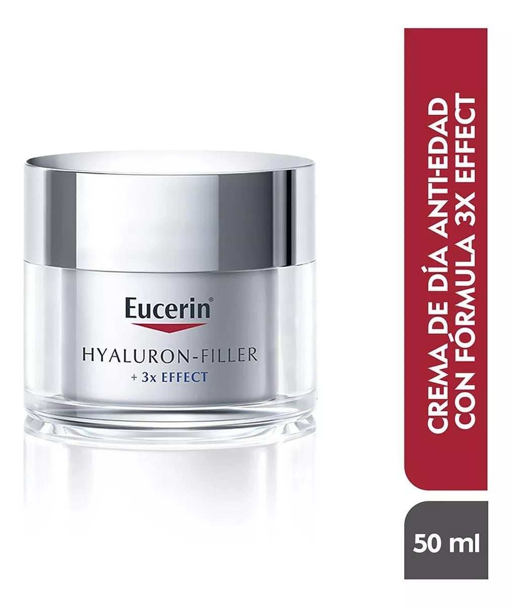 CREMA ROSTRO Y CUELLO EUCERIN SPF 15 50 ML HYALURON FILLER DÍA ANTIEDAD ARRUGAS PIEL SECA - 1