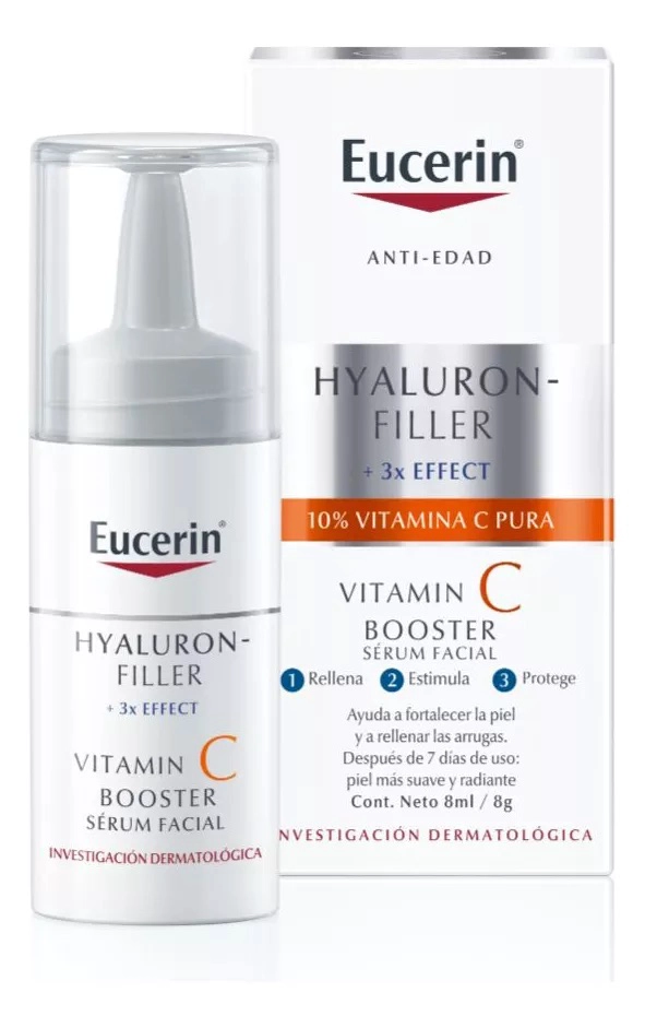 TRATAMIENTO ANTIEDAD ROSTRO Y CUELLO EUCERIN 8 ML BOOSTER ANTI EDAD HYALURON FILLER VITAMINA C - 1