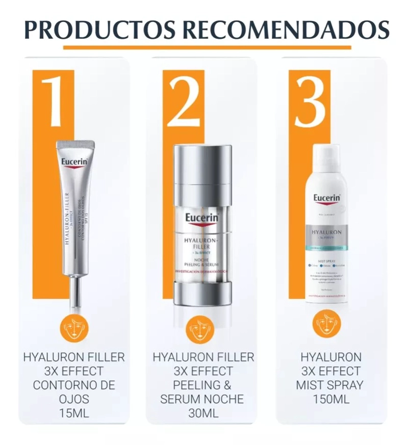 TRATAMIENTO ANTIEDAD ROSTRO Y CUELLO EUCERIN 8 ML BOOSTER ANTI EDAD HYALURON FILLER VITAMINA C - 6