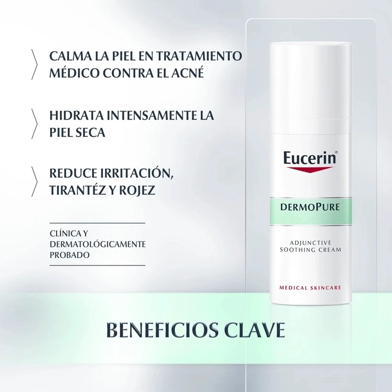 BÁLSAMO ROSTRO Y CUELLO EUCERIN 50 ML CALMANTE DERMOPURE - 3