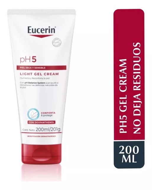 CREMA CUERPO EUCERIN 200 ML PH5 LIGHT GEL PIEL SECA Y SENSIBLE - 1