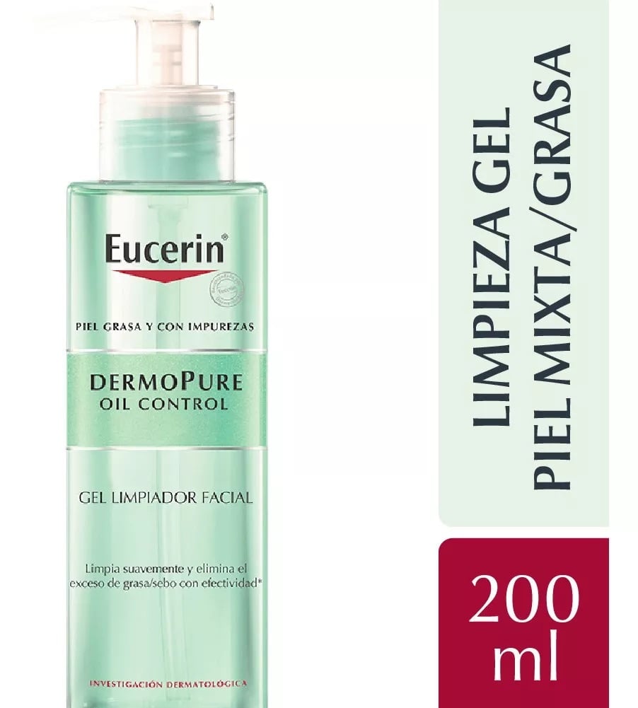 GEL LIMPIADOR ROSTRO Y CUELLO EUCERIN 200 ML DERMOPURE OIL CONTROL - 1