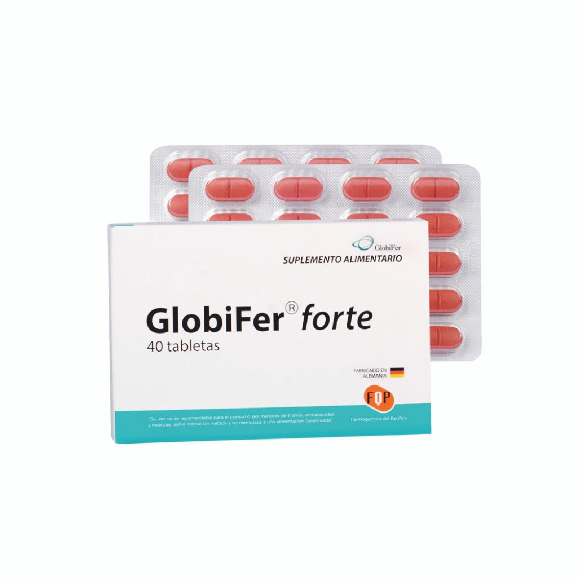 SUPLEMENTO FARMOQUÍMICA DEL PACÍFICO GLOBIFER FORTE 18 MG X40 CÁPSULAS BLANDAS - 2