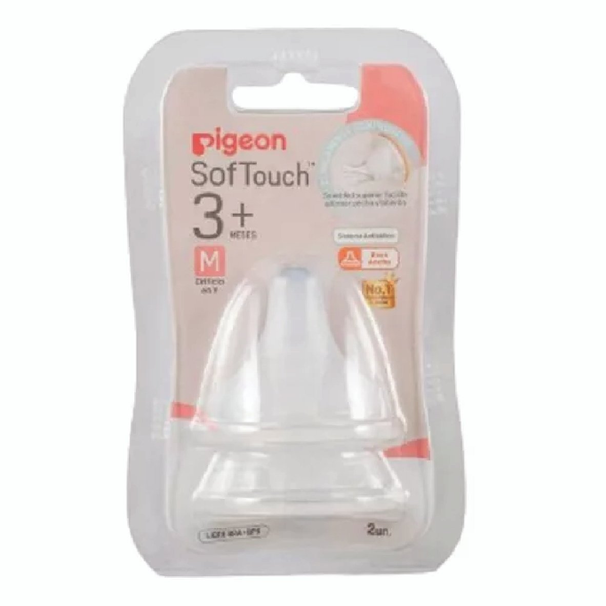 TETINA PIGEON SOFTOUCH REPUESTO TALLA M +3M - 2