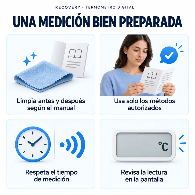 TERMÓMETRO DIGITAL RECOVERY TIPO LÁPIZ, BLANCO - 4