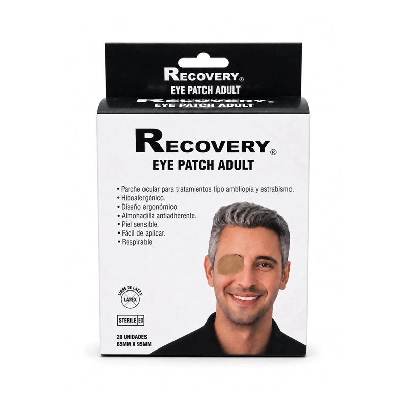 PARCHES OCULARES RECOVERY ADULTO 65 X 95 MM, 20 UNIDADES - 1