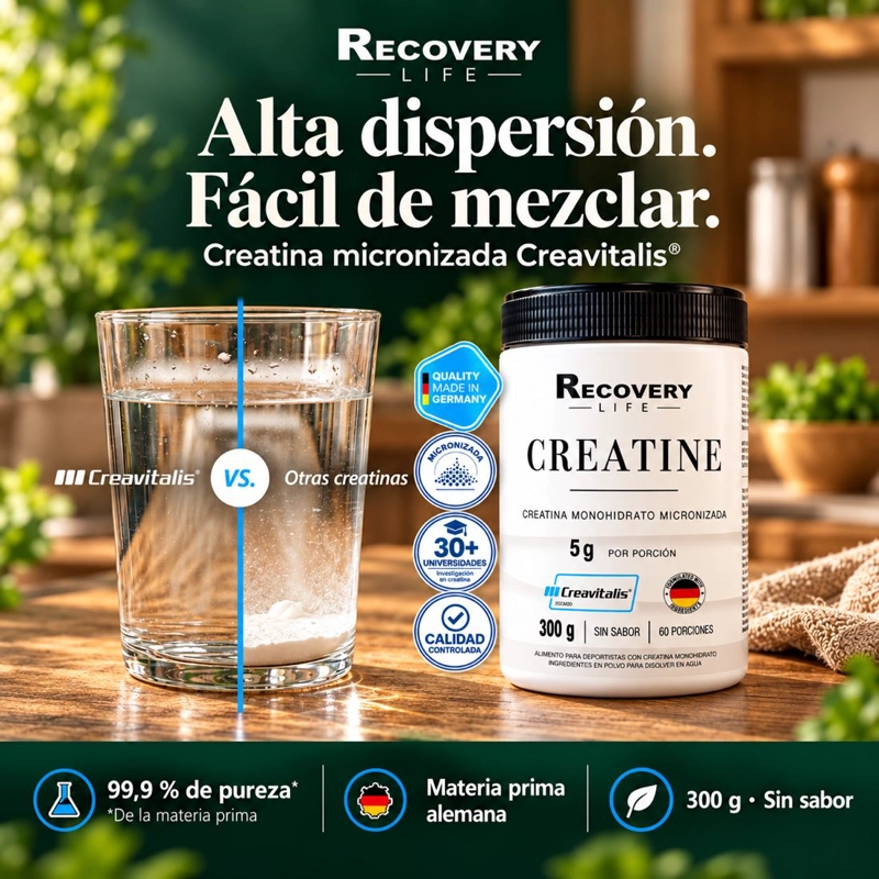 Creatina Monohidratada Micronizada Creavitalis 300g - 9