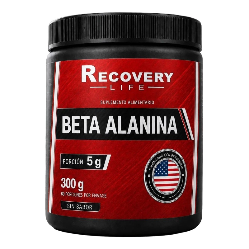100% AMERICANA BETA ALANINA CARNOSYN ALTA CALIDAD RECOVERY LIFE 300 G SIN SABOR - 1