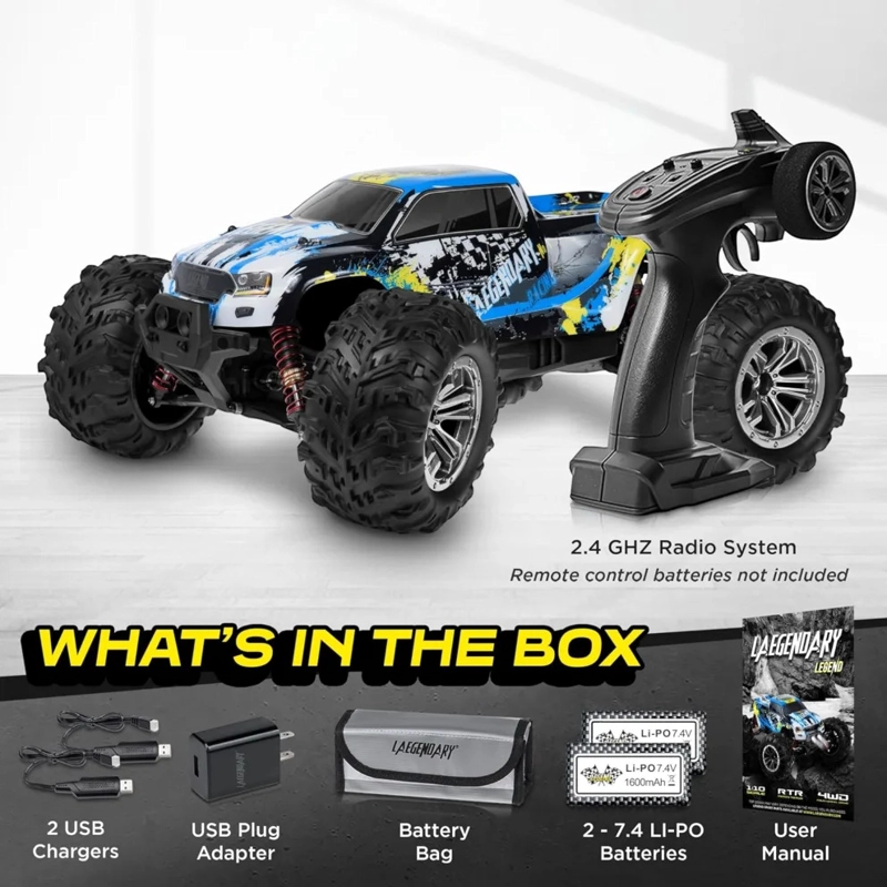 LAEGENDARY LEGEND MONSTER TRUCK RC 4X4 1:10 50KM H - 4