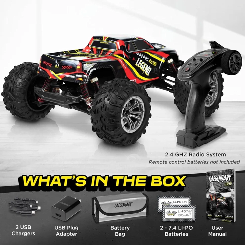 LAEGENDARY LEGEND MONSTER TRUCK RC 4X4 1:10 50KM H - 3