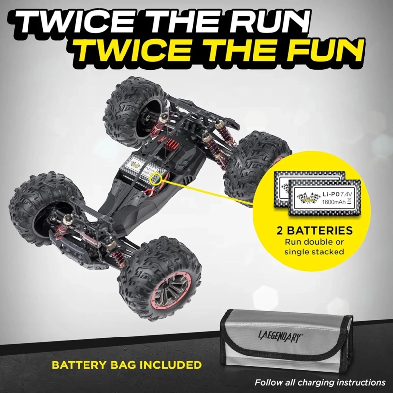 LAEGENDARY LEGEND MONSTER TRUCK RC 4X4 1:10 50KM H - 6