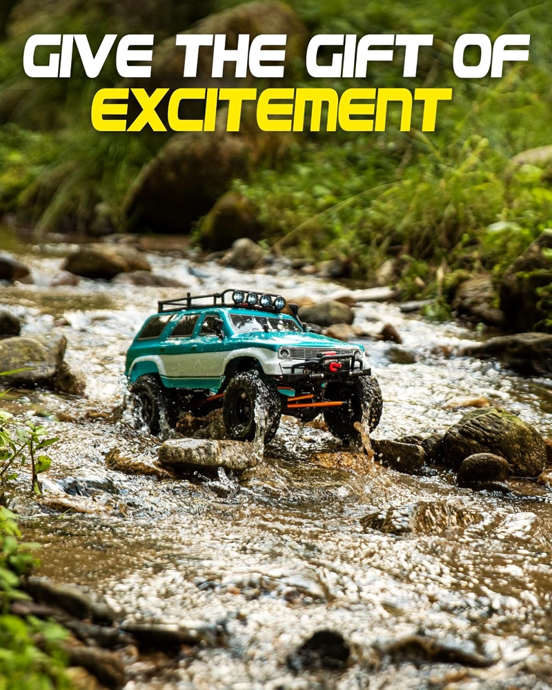 LAEGENDARY GRANDO 4X4 CRAWLER RC 1:10 HOBBY GRADE CELESTE 2 VELOCIDADES HI LOW - 6