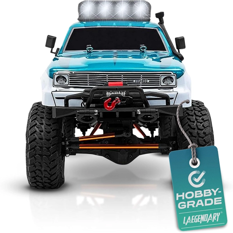LAEGENDARY GRANDO 4X4 CRAWLER RC 1:10 HOBBY GRADE CELESTE 2 VELOCIDADES HI LOW - 8