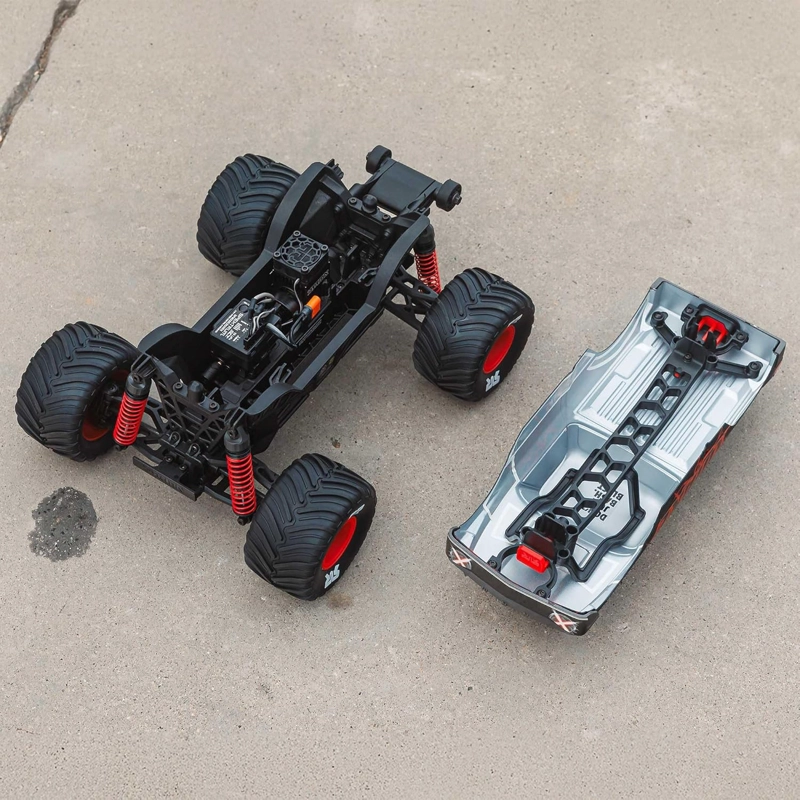 ARRMA RC MONSTER TRUCK 1/16 QUAKE GROM 4X4 RTR BRUSHED ROJO - 11