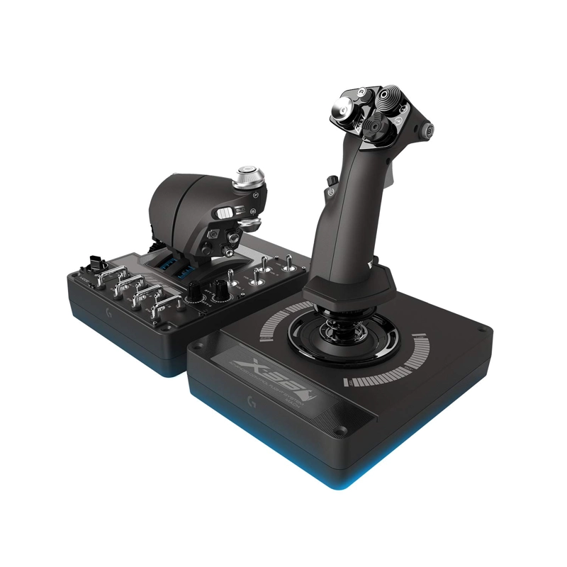 LOGITECH G X56 HOTAS CONTROL DE SIMULACION DE VUELO COLOR NEGRO - 1