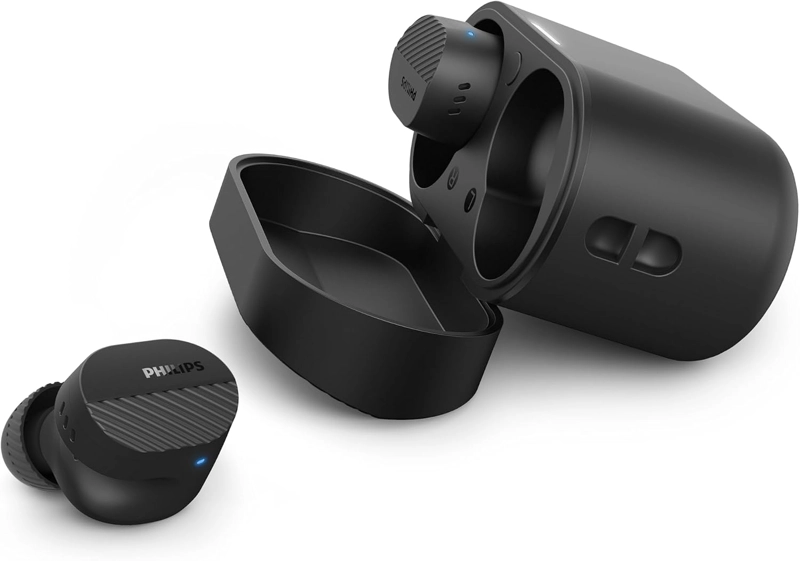 AUDIFONOS BT PHILIPS TAT5000 ANC TWS 6 MICROFONOS IPX5 NEGRO - 1
