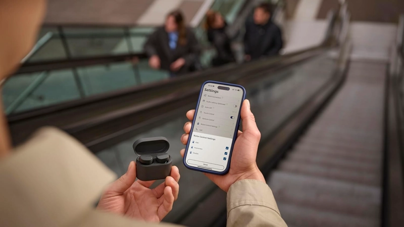 AUDIFONOS BT PHILIPS TAT5000 ANC TWS 6 MICROFONOS IPX5 NEGRO - 3