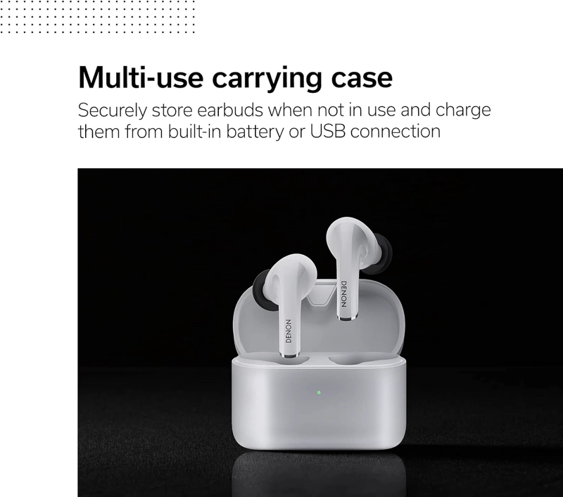 DENON-AH-C830NCW AUDIFONOS IN-EAR INALAMBRICOS IPX4 BLANCO BLANCO - 2