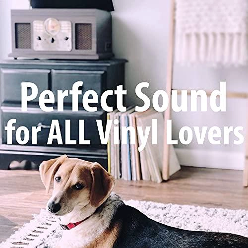 VICTROLA THE QUINCY 6 EN 1 BT TOCADISCOS CD FM CASSETTE GRIS PARLANTES - 7