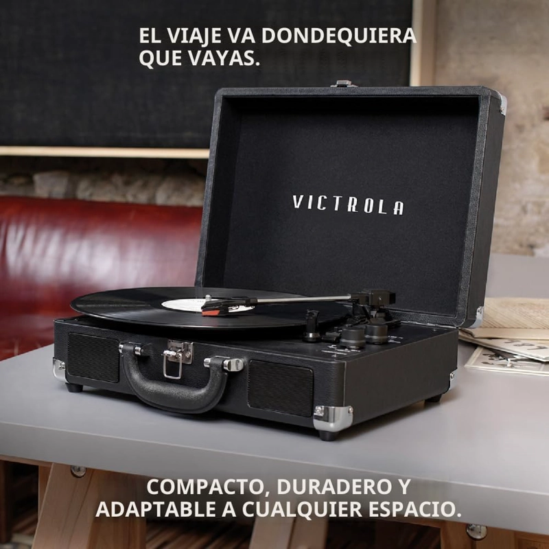 TORNAMESA VICTROLA JOURNEY BLUETOOTH Y ALTAVOCES INCLUIDOS - 4