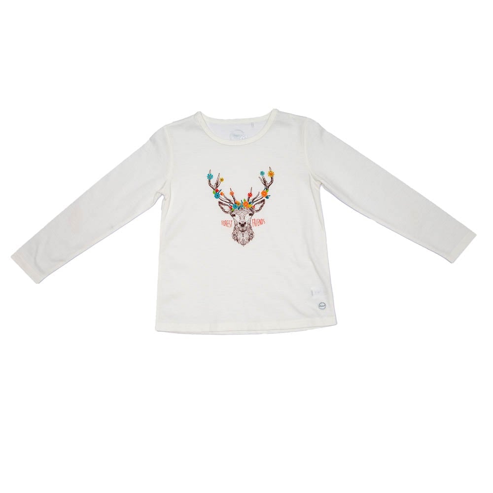 POLERA NIÑA PILLÍN PVT608CRU M/L ESTAMPADA CRUDO - 1