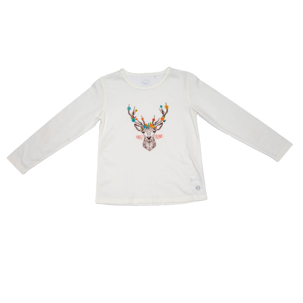 POLERA NINA PILLIN PVT608CRU M/L ESTAMPADA CRUDO