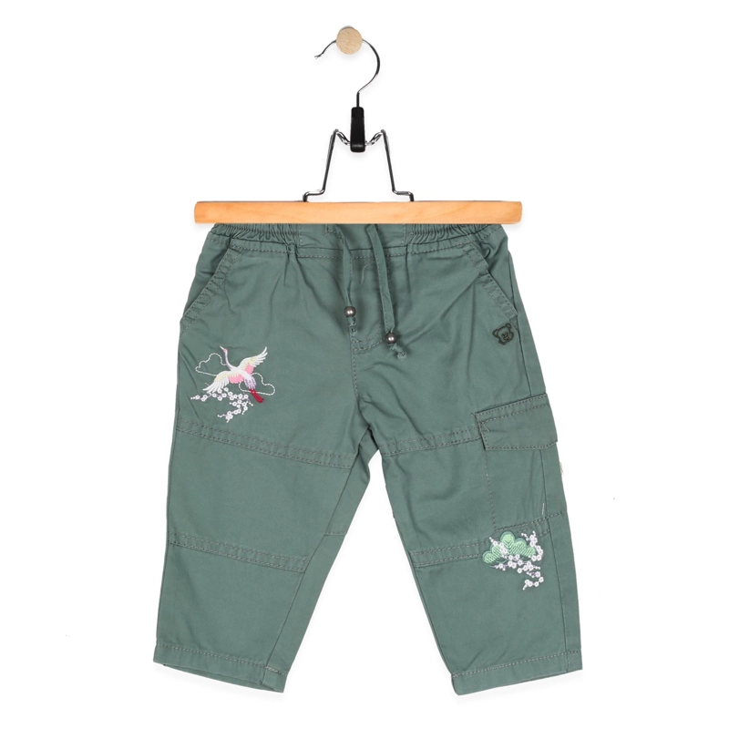 PANTALON BEBE NIÑA VERDE PILLIN - 1