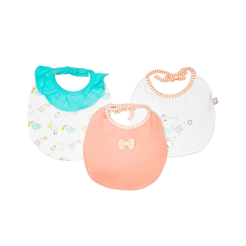 BABERO PILLÍN PVQ230SUR GAMUZA PACK 3PCS. BEBÉ COLORES MULTICOLOR - 1