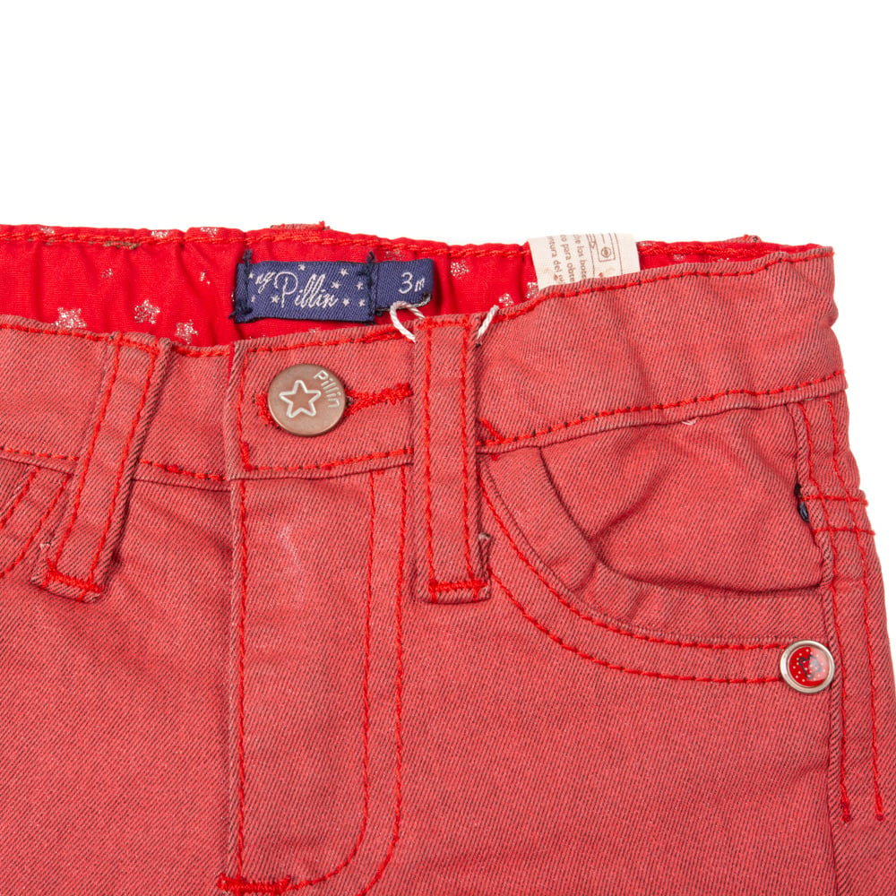 PANTALÓN NIÑO PILLÍN ROJO BEBÉ - 2