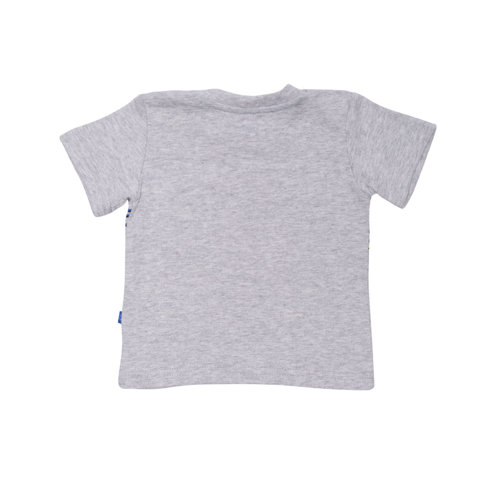 POLERA MANGA CORTA NIÑO PILLÍN GRIS CLARO BEBE PVU648MLG - 2