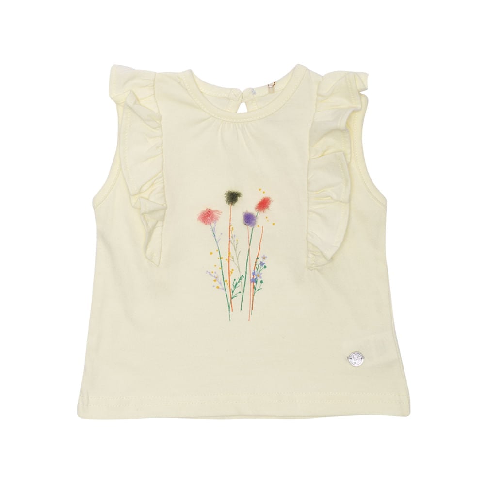 POLERA MANGA CORTA NIÑA PILLÍN PVU649AMA BEBE AMARILLO - 1