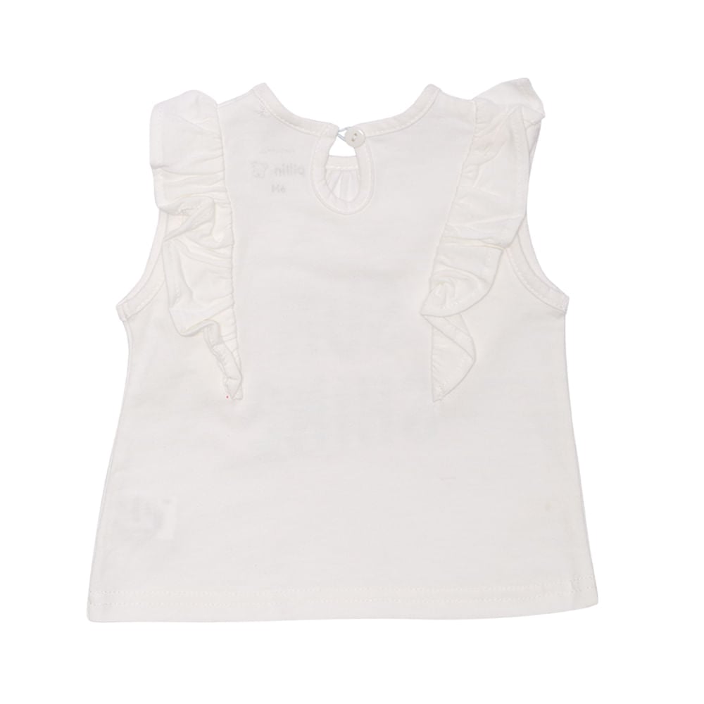POLERA MANGA CORTA BEBE NIÑA CRUDO PILLIN - 2