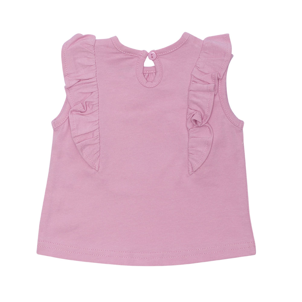 POLERA MANGA CORTA BEBE NIÑA LAVANDA PILLIN - 2