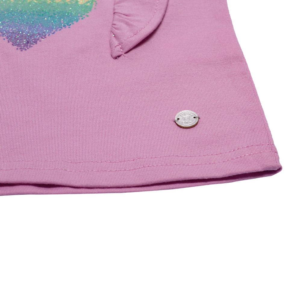 POLERA MANGA CORTA BEBE NIÑA LAVANDA PILLIN - 3