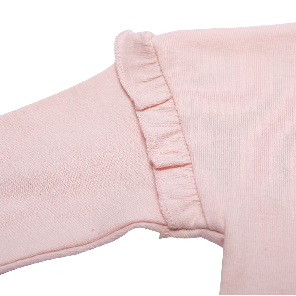 POLERA MANGA LARGA BEBE NIÑA BEIGE PILLIN - 4
