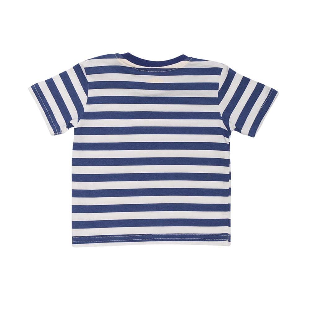 POLERA MANGA CORTA NIÑO AZUL PILLIN - 2