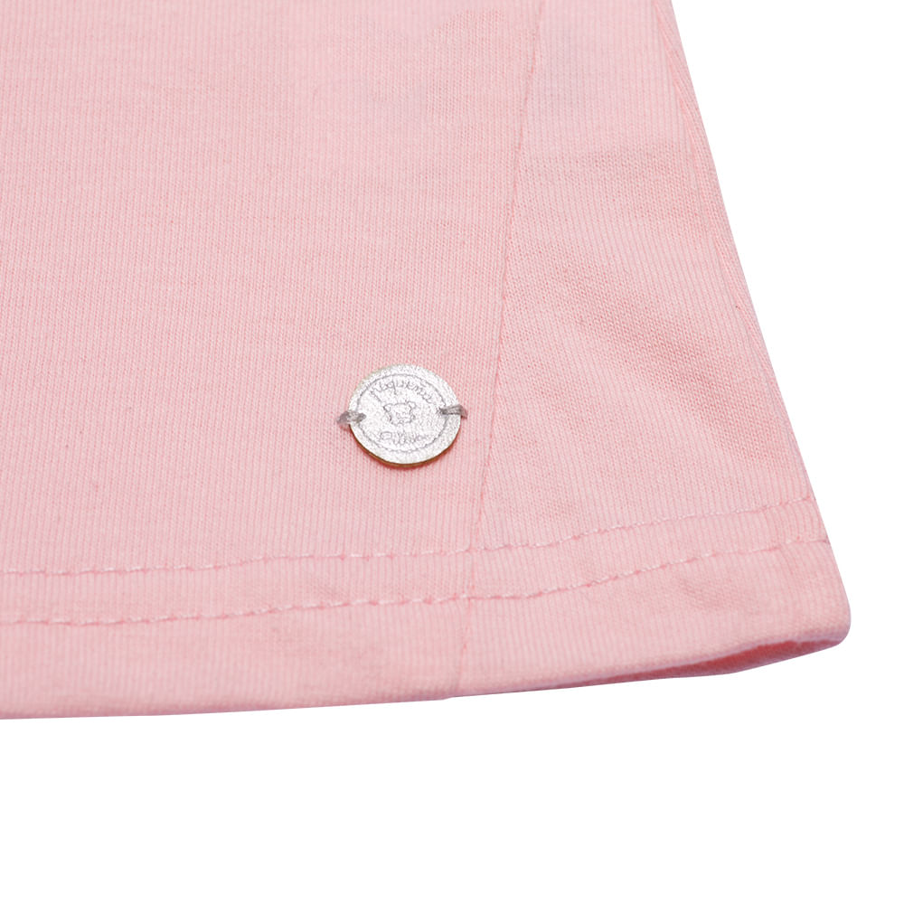 POLERA MANGA CORTA BEBE NIÑA ROSADO PILLÍN - 4