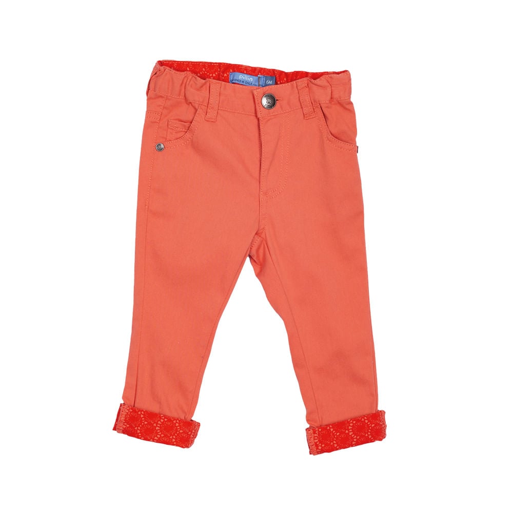 PANTALÓN NIÑA PILLÍN CORAL BEBÉ PVU813COR - 1