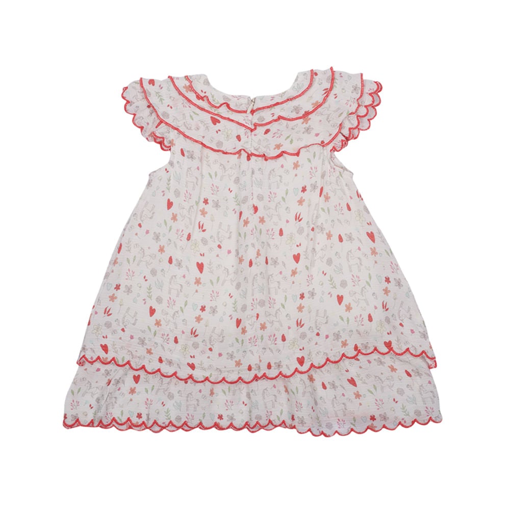 VESTIDO ALGODON NIÑA PILLIN BLANCO PVU826BCO VERANO BEBE - 2