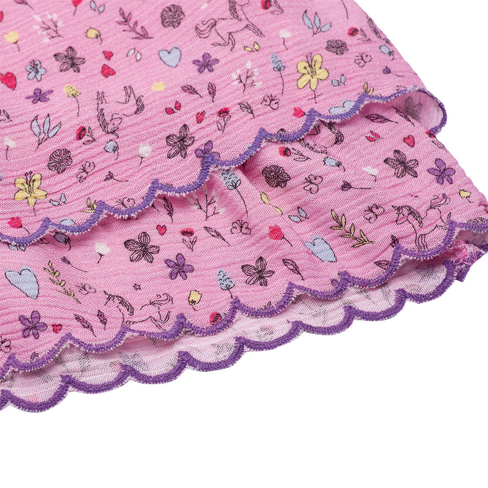 VESTIDO ALGODON NIÑA PILLIN ROSADO PVU826ROS BEBE - 4