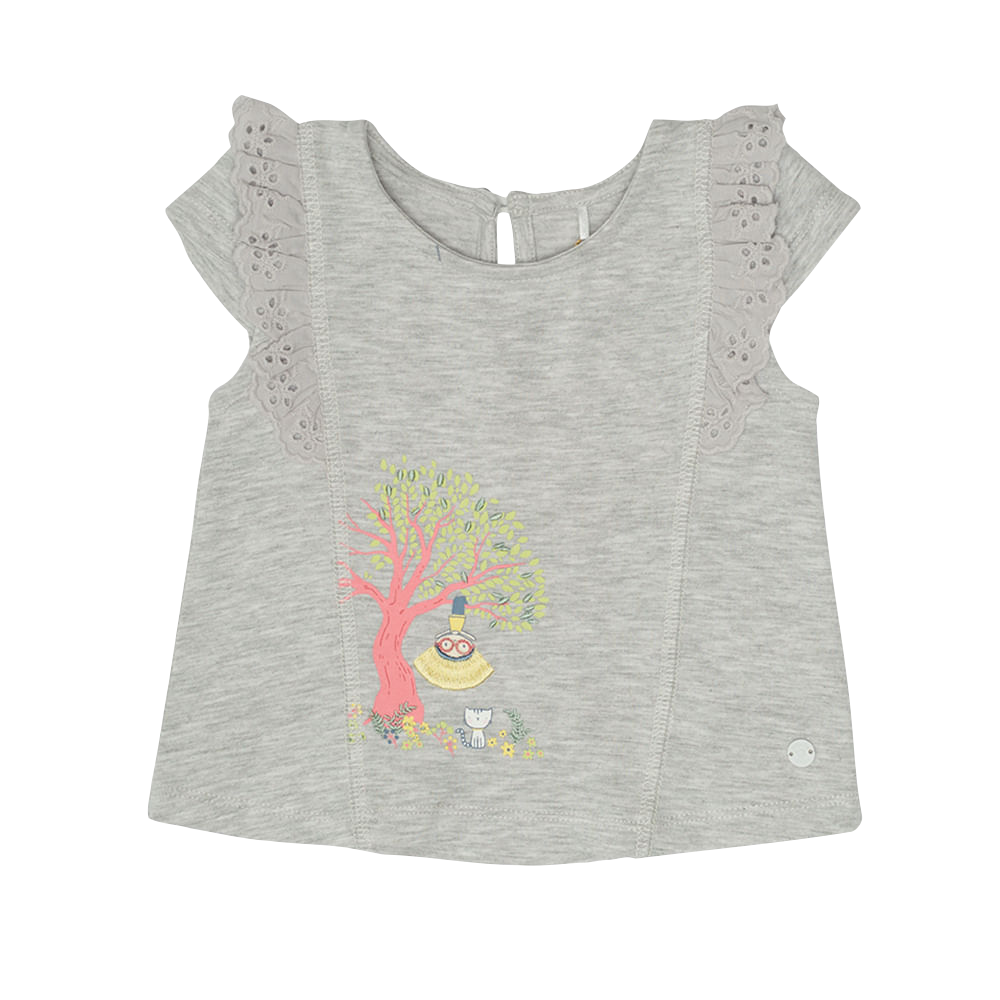 POLERA NIÑA PILLÍN PVU605MLG BEBÉ GRIS CLARO - 1
