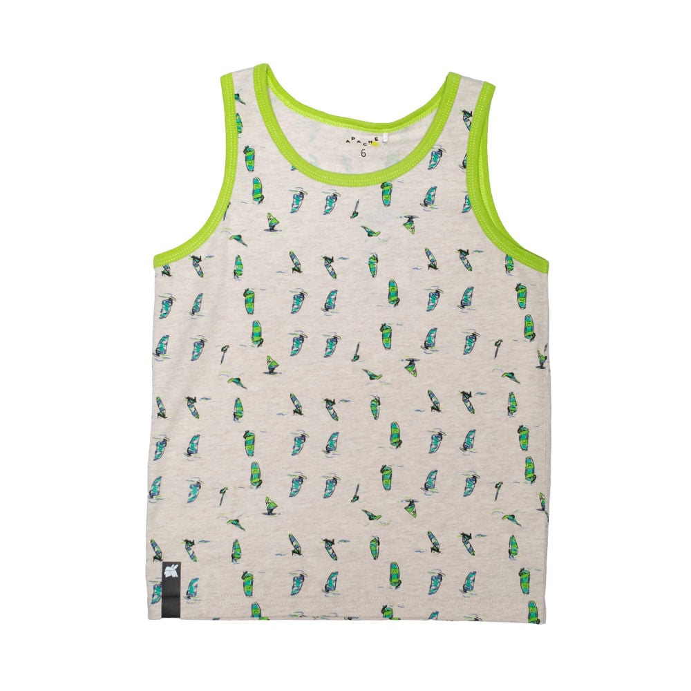 POLERA NIÑO PILLÍN PVU639MLG S/M GRIS CLARO - 1