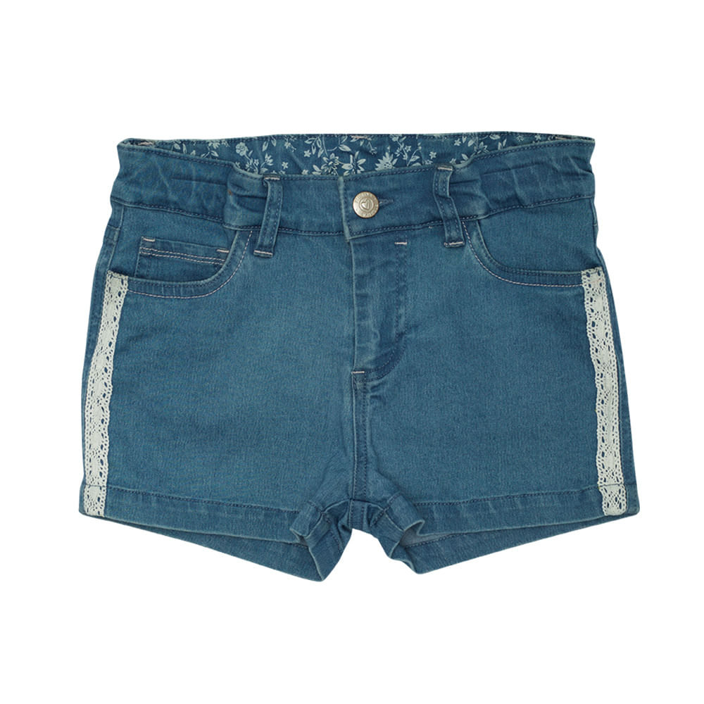 SHORT ALGODÓN NIÑA PILLÍN AZUL PVU713AZU - 4