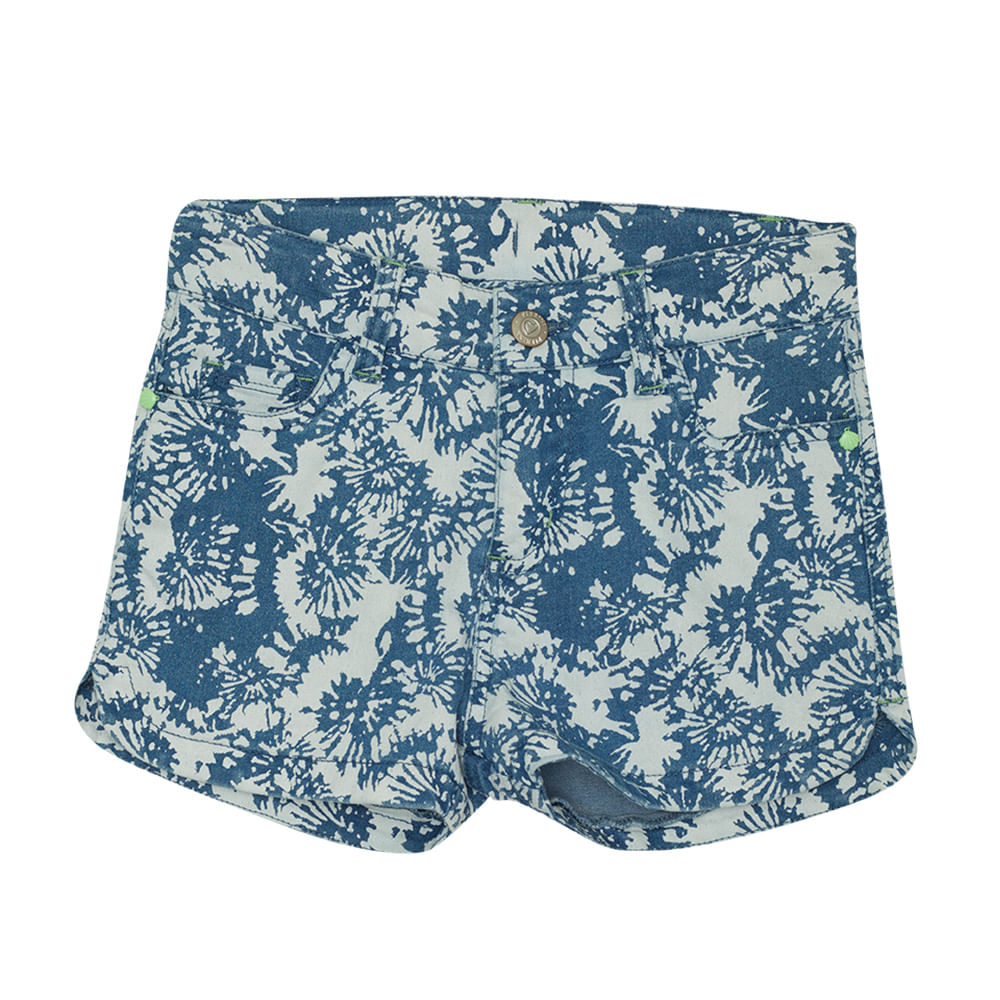 SHORT ALGODÓN NIÑA PILLÍN DENIM PVU749DEN - 1