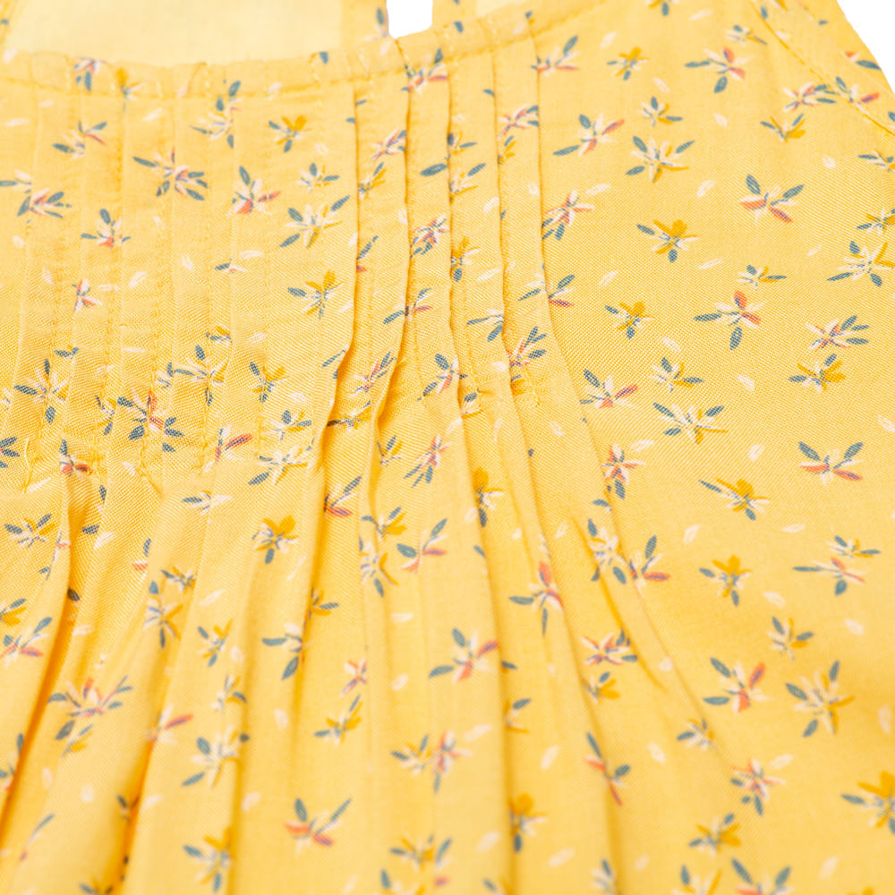 VESTIDO ALGODON NIÑA PILLIN AMARILLO PVU830AMA - 2